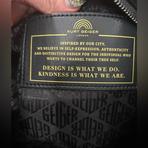 Kurt Geiger Blue Quilted Denim Shopper Tote - Picture 6 of 8